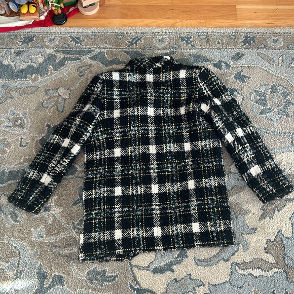 NWT Veronica Beard Crispin Coat Black Multi Size 2 - Picture 9 of 9